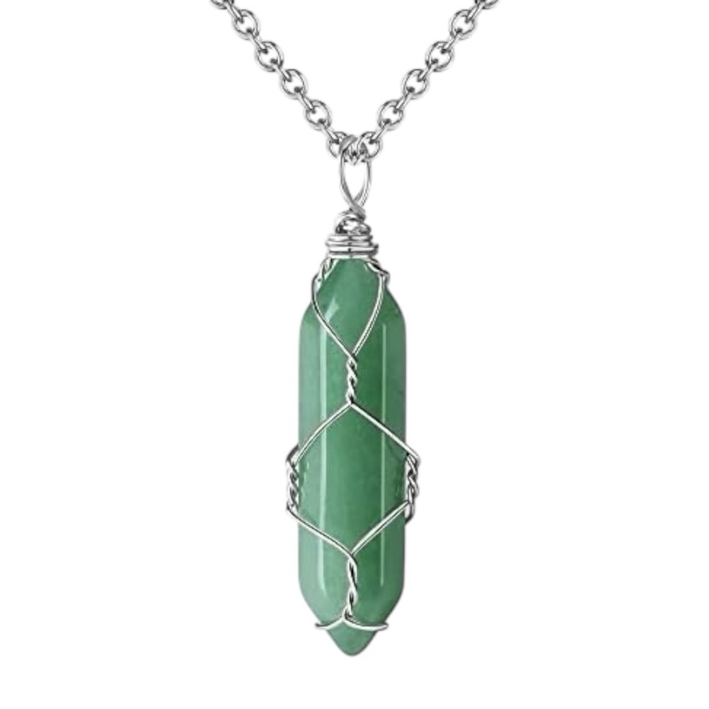 Green Aventurine Crystal Necklace